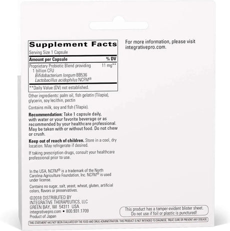 INTEGRATIVE THERAPEUTICS - Integrative Therapeutics Probiotic Pearls 90 Capsulas - The Red Vitamin MX - Suplementos Alimenticios - {{ shop.shopifyCountryName }}