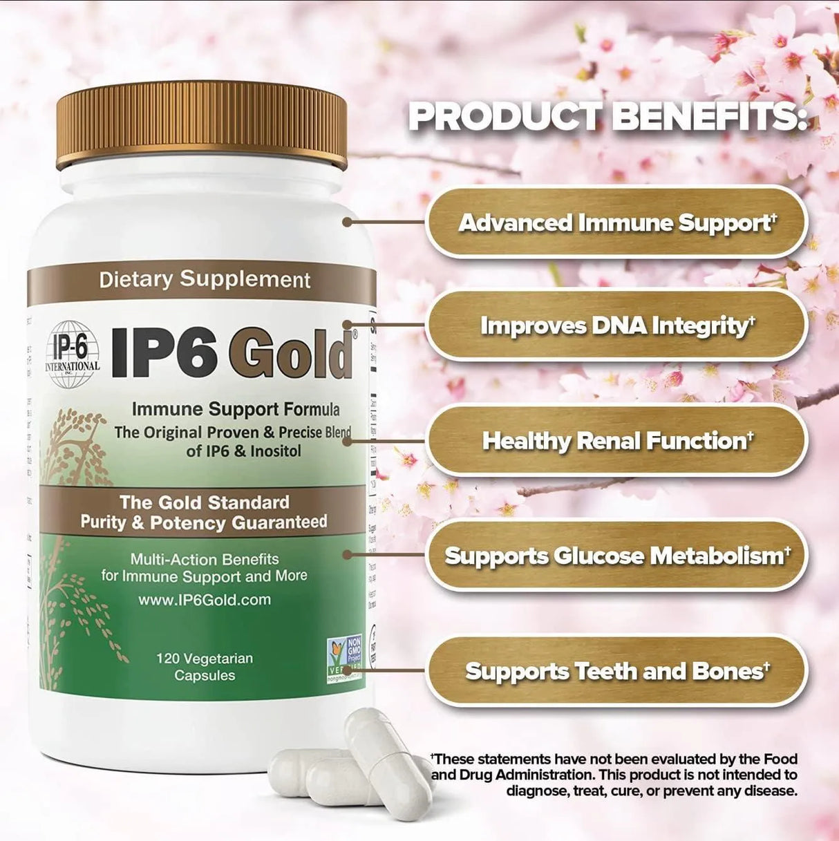 IP6 GOLD - IP6 Gold Immune Support Formula 120 Capsulas - The Red Vitamin MX - Suplementos Alimenticios - {{ shop.shopifyCountryName }}