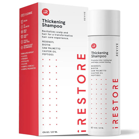 IRESTORE - iRestore Anti Thinning Shampoo 237Ml. - The Red Vitamin MX - Shampoo Para Cabello - {{ shop.shopifyCountryName }}