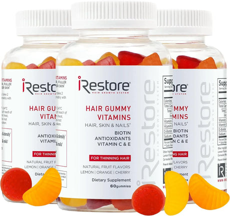 IRESTORE - iRestore Biotin Gummies with Vitamins for Healthy Hair Skin and Nails 60 Gomitas 3 Pack - The Red Vitamin MX - Suplementos Alimenticios - {{ shop.shopifyCountryName }}