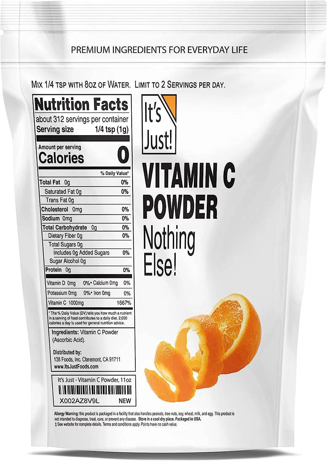 IT´S JUST! - It's Just! Vitamin C Powder 312Gr. - The Red Vitamin MX - Suplementos Alimenticios - {{ shop.shopifyCountryName }}