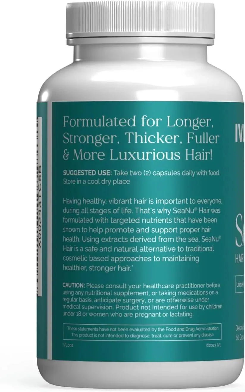 IVL - IVL SeaNu Hair Vitamins Hair Growth 60 Capsulas - The Red Vitamin MX - Suplementos Alimenticios - {{ shop.shopifyCountryName }}