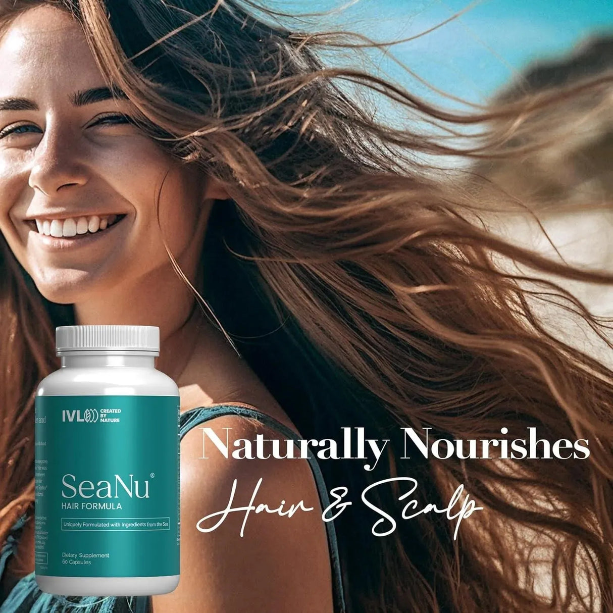 IVL - IVL SeaNu Hair Vitamins Hair Growth 60 Capsulas - The Red Vitamin MX - Suplementos Alimenticios - {{ shop.shopifyCountryName }}