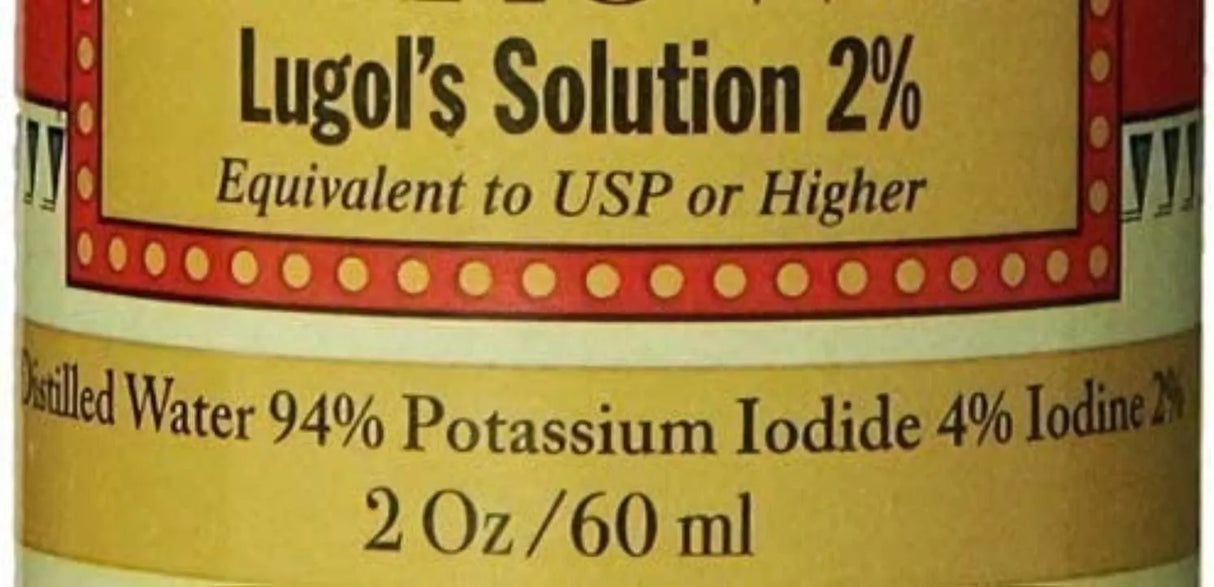 J. CROW'S - J.CROW'S Lugol's Solution of Iodine 2% 2Oz. - The Red Vitamin MX - Suplementos Alimenticios - {{ shop.shopifyCountryName }}