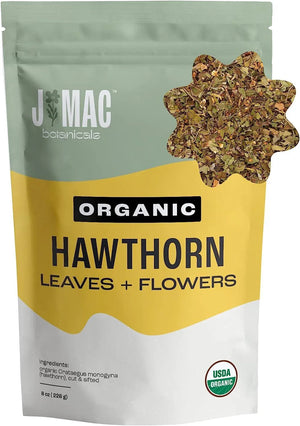 J MAC BOTANICALS - J MAC BOTANICALS Organic Hawthorn Leaf + Flower 226Gr. - The Red Vitamin MX - Suplementos Alimenticios - {{ shop.shopifyCountryName }}