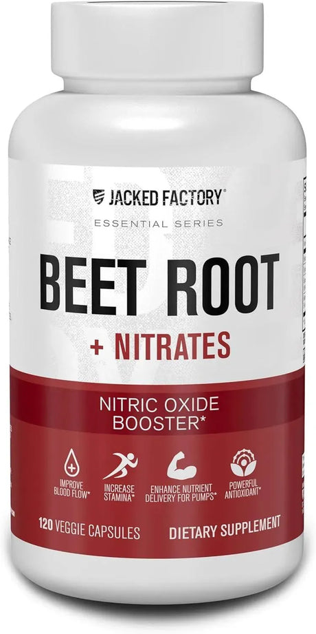 JACKED FACTORY - Jacked Factory Beet Root + Nitrates 120 Capsulas - The Red Vitamin MX - Suplementos Alimenticios - {{ shop.shopifyCountryName }}