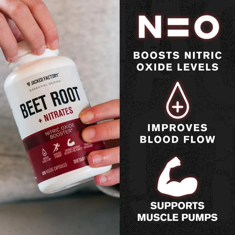 JACKED FACTORY - Jacked Factory Beet Root + Nitrates 120 Capsulas - The Red Vitamin MX - Suplementos Alimenticios - {{ shop.shopifyCountryName }}