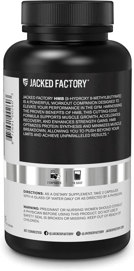 JACKED FACTORY - Jacked Factory Essentials HMB 120 Capsulas - The Red Vitamin MX - Suplementos Alimenticios - {{ shop.shopifyCountryName }}