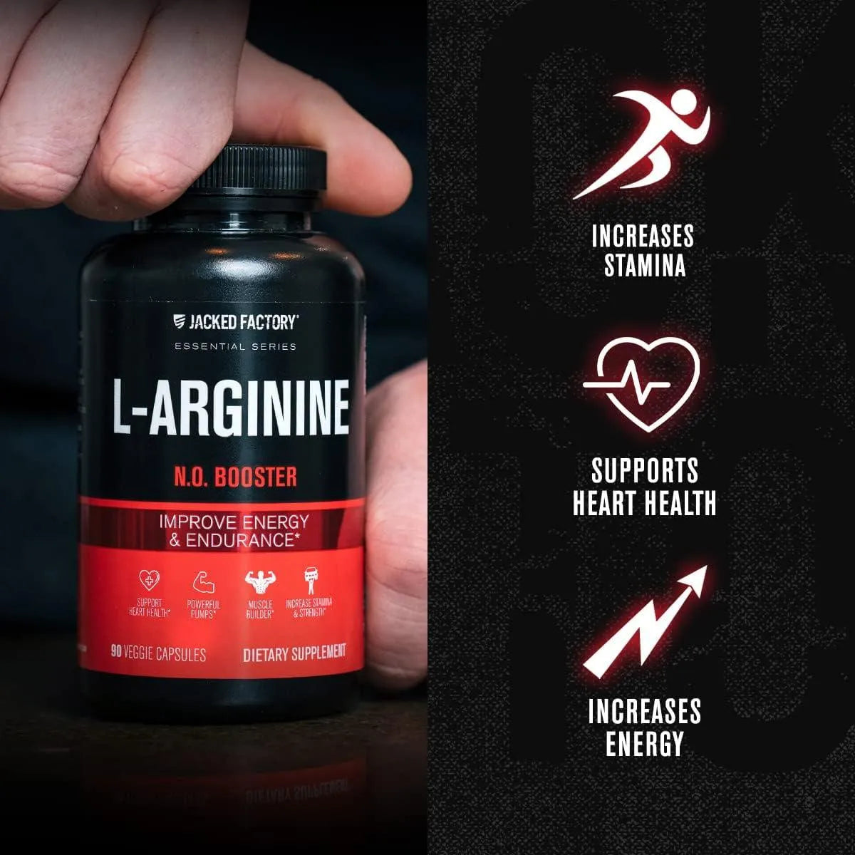 JACKED FACTORY - Jacked Factory L Arginine Nitric Oxide Booster 1500Mg. 90 Capsulas - The Red Vitamin MX - Suplementos Alimenticios - {{ shop.shopifyCountryName }}