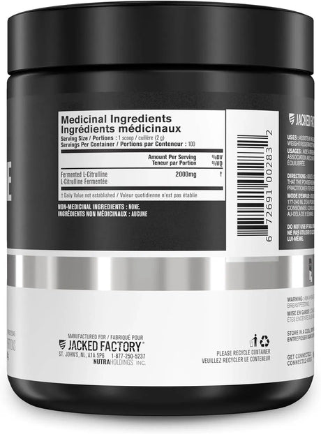JACKED FACTORY - Jacked Factory L-Citrulline Powder 200Gr. - The Red Vitamin MX - Suplementos Alimenticios - {{ shop.shopifyCountryName }}
