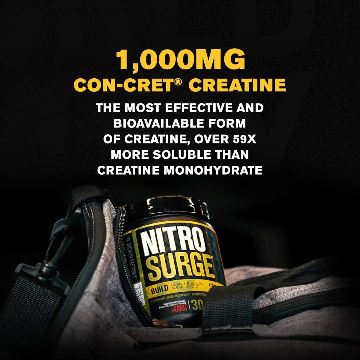 JACKED FACTORY - Jacked Factory NITROSURGE Build Pre Workout with Creatine for Muscle Building 30 Servicios - The Red Vitamin MX - Suplementos Alimenticios - {{ shop.shopifyCountryName }}