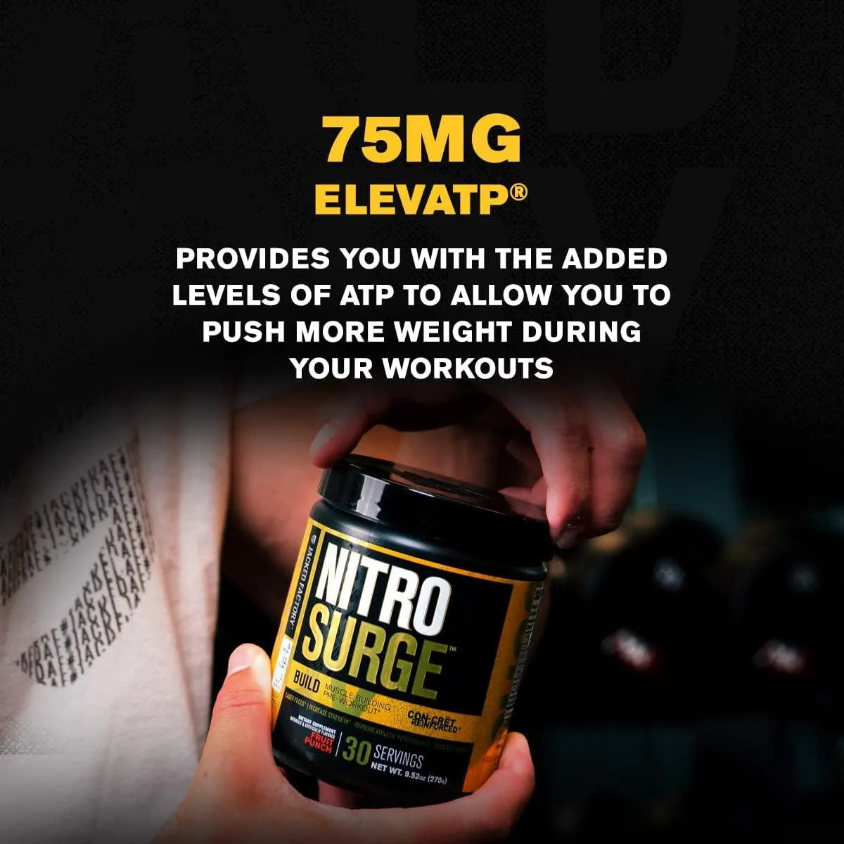 JACKED FACTORY - Jacked Factory NITROSURGE Build Pre Workout with Creatine for Muscle Building 30 Servicios - The Red Vitamin MX - Suplementos Alimenticios - {{ shop.shopifyCountryName }}