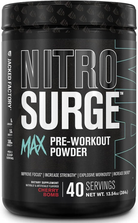 JACKED FACTORY - Jacked Factory NITROSURGE Max Nootropic Pre Workout Powder 40 Servicios - The Red Vitamin MX - Suplementos Alimenticios - {{ shop.shopifyCountryName }}