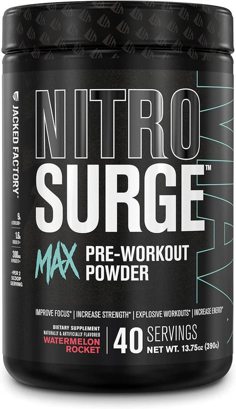 JACKED FACTORY - Jacked Factory NITROSURGE Max Nootropic Pre Workout Powder 40 Servicios - The Red Vitamin MX - Suplementos Alimenticios - {{ shop.shopifyCountryName }}