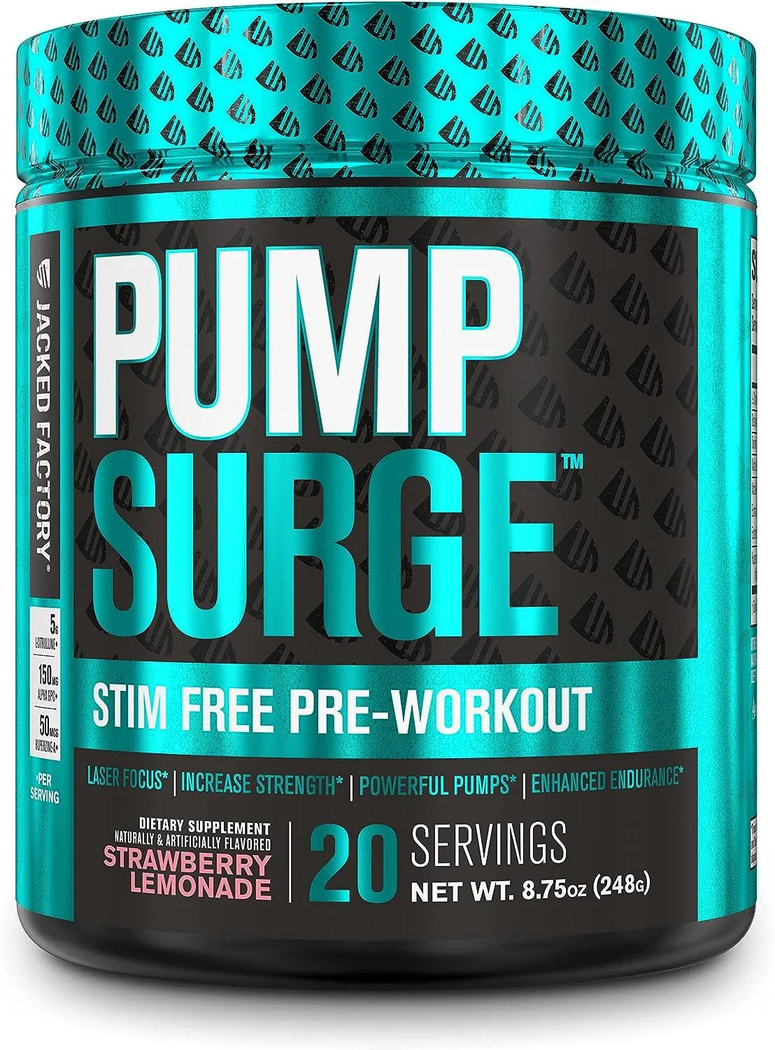 JACKED FACTORY - Jacked Factory PUMPSURGE Stim Free Pre Workout Powder 20 Servicios - The Red Vitamin MX - Suplementos Alimenticios - {{ shop.shopifyCountryName }}