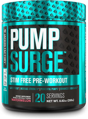 JACKED FACTORY - Jacked Factory PUMPSURGE Stim Free Pre Workout Powder 20 Servicios - The Red Vitamin MX - Suplementos Alimenticios - {{ shop.shopifyCountryName }}