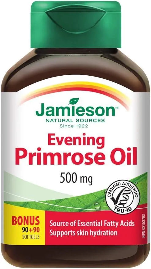 JAMIESON - Jamieson Evening Primrose Oil 180 Capsulas Blandas - The Red Vitamin MX - Suplementos Alimenticios - {{ shop.shopifyCountryName }}