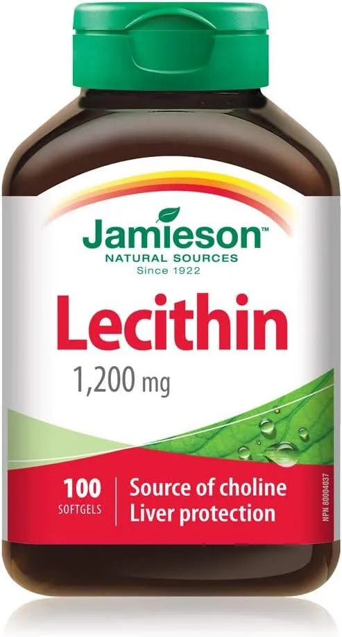 JAMIESON - Jamieson Lecithin 1200Mg. 100 Capsulas Blandas - The Red Vitamin MX - Suplementos Alimenticios - {{ shop.shopifyCountryName }}