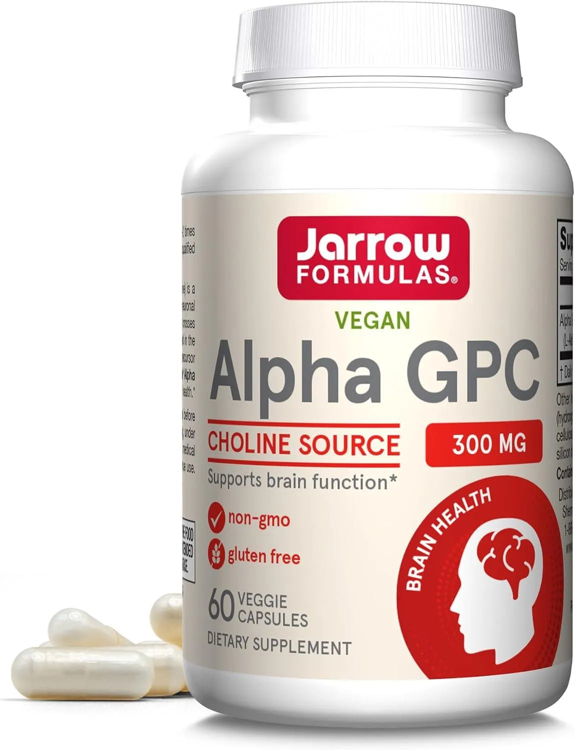 JARROW FORMULAS - Jarrow Formulas Alpha GPC 300Mg. 60 Capsulas - The Red Vitamin MX - Suplementos Alimenticios - {{ shop.shopifyCountryName }}