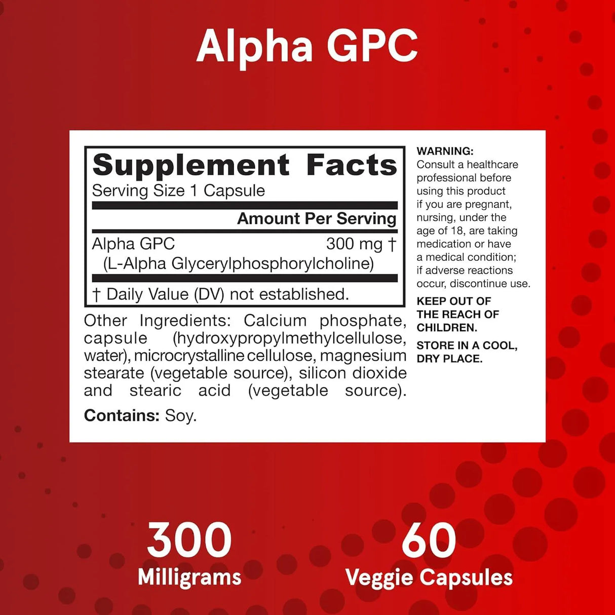 JARROW FORMULAS - Jarrow Formulas Alpha GPC 300Mg. 60 Capsulas - The Red Vitamin MX - Suplementos Alimenticios - {{ shop.shopifyCountryName }}