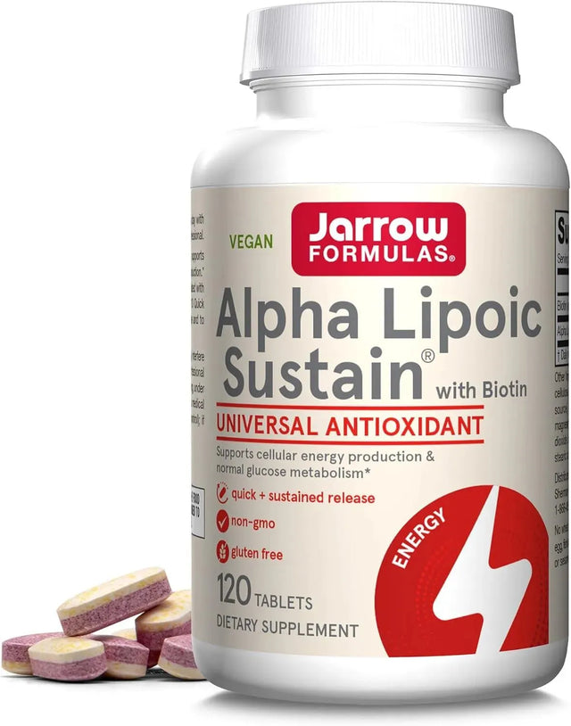 JARROW FORMULAS - Jarrow Formulas Alpha Lipoic Sustain With Biotin 120 Tabletas - The Red Vitamin MX - Suplementos Alimenticios - {{ shop.shopifyCountryName }}