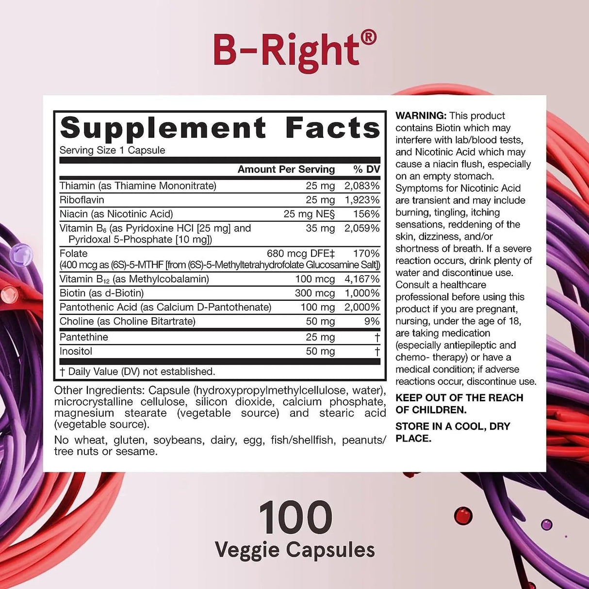 JARROW FORMULAS - Jarrow Formulas B-Right Complex 100 Capsulas - The Red Vitamin MX - Suplementos Alimenticios - {{ shop.shopifyCountryName }}