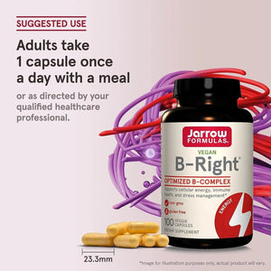 JARROW FORMULAS - Jarrow Formulas B-Right Complex 100 Capsulas - The Red Vitamin MX - Suplementos Alimenticios - {{ shop.shopifyCountryName }}
