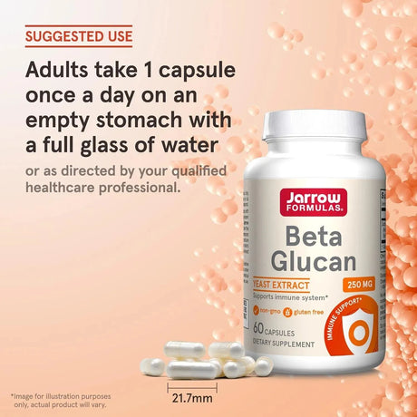 JARROW FORMULAS - Jarrow Formulas Beta Glucan 250Mg. 60 Capsulas - The Red Vitamin MX - Suplementos Alimenticios - {{ shop.shopifyCountryName }}