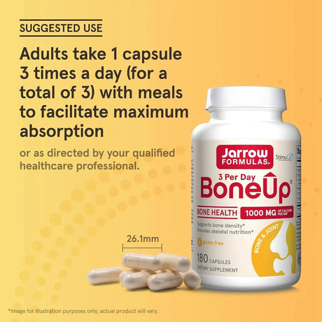 JARROW FORMULAS - Jarrow Formulas BoneUp Three Per Day 180 Capsulas - The Red Vitamin MX - Suplementos Alimenticios - {{ shop.shopifyCountryName }}