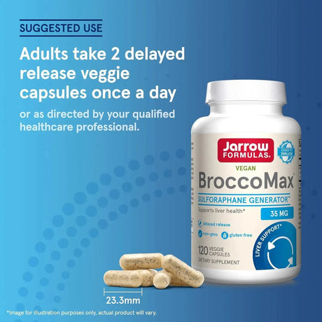 JARROW FORMULAS - Jarrow Formulas BroccoMax Sulforaphane Generator 35Mg. 120 Capsulas - The Red Vitamin MX - Suplementos Alimenticios - {{ shop.shopifyCountryName }}