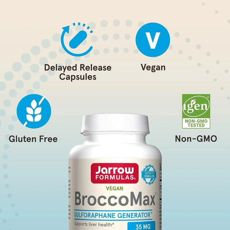 JARROW FORMULAS - Jarrow Formulas BroccoMax Sulforaphane Generator 35Mg. 120 Capsulas - The Red Vitamin MX - Suplementos Alimenticios - {{ shop.shopifyCountryName }}