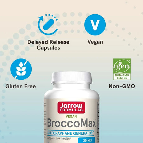 JARROW FORMULAS - Jarrow Formulas BroccoMax Sulforaphane Generator 35Mg. 60 Capsulas - The Red Vitamin MX - Suplementos Alimenticios - {{ shop.shopifyCountryName }}