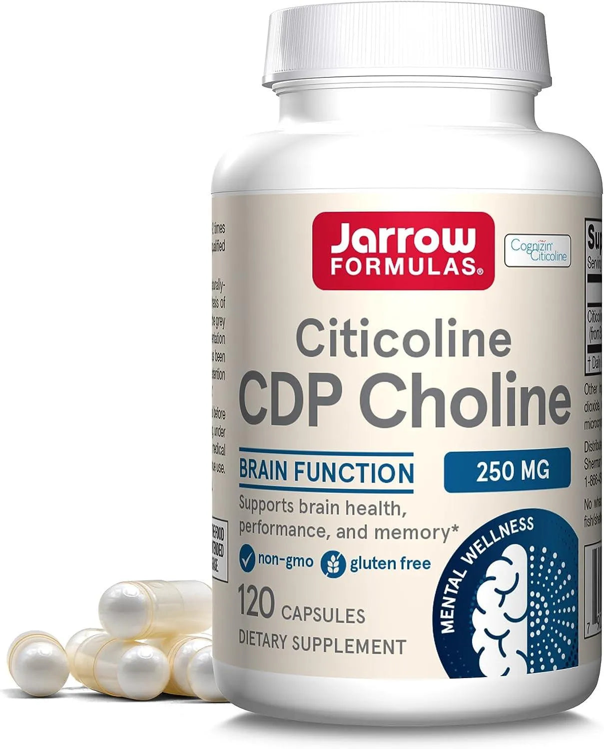 JARROW FORMULAS - Jarrow Formulas Citicoline CDP Choline 250Mg. 120 Capsulas - The Red Vitamin MX - Suplementos Alimenticios - {{ shop.shopifyCountryName }}