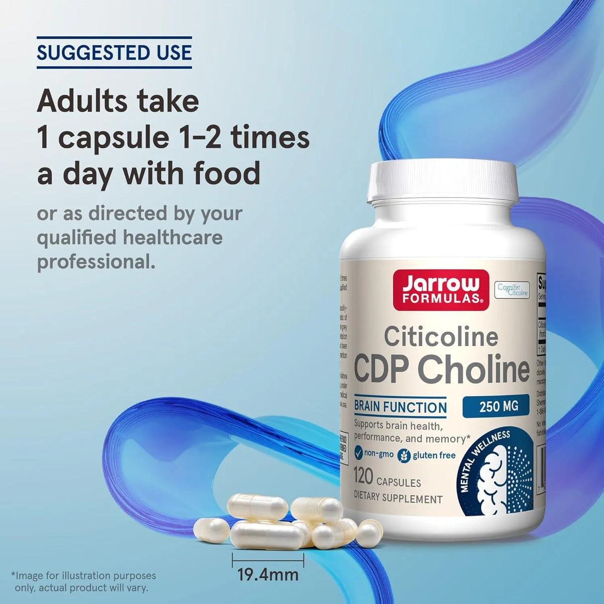 JARROW FORMULAS - Jarrow Formulas Citicoline CDP Choline 250Mg. 120 Capsulas - The Red Vitamin MX - Suplementos Alimenticios - {{ shop.shopifyCountryName }}