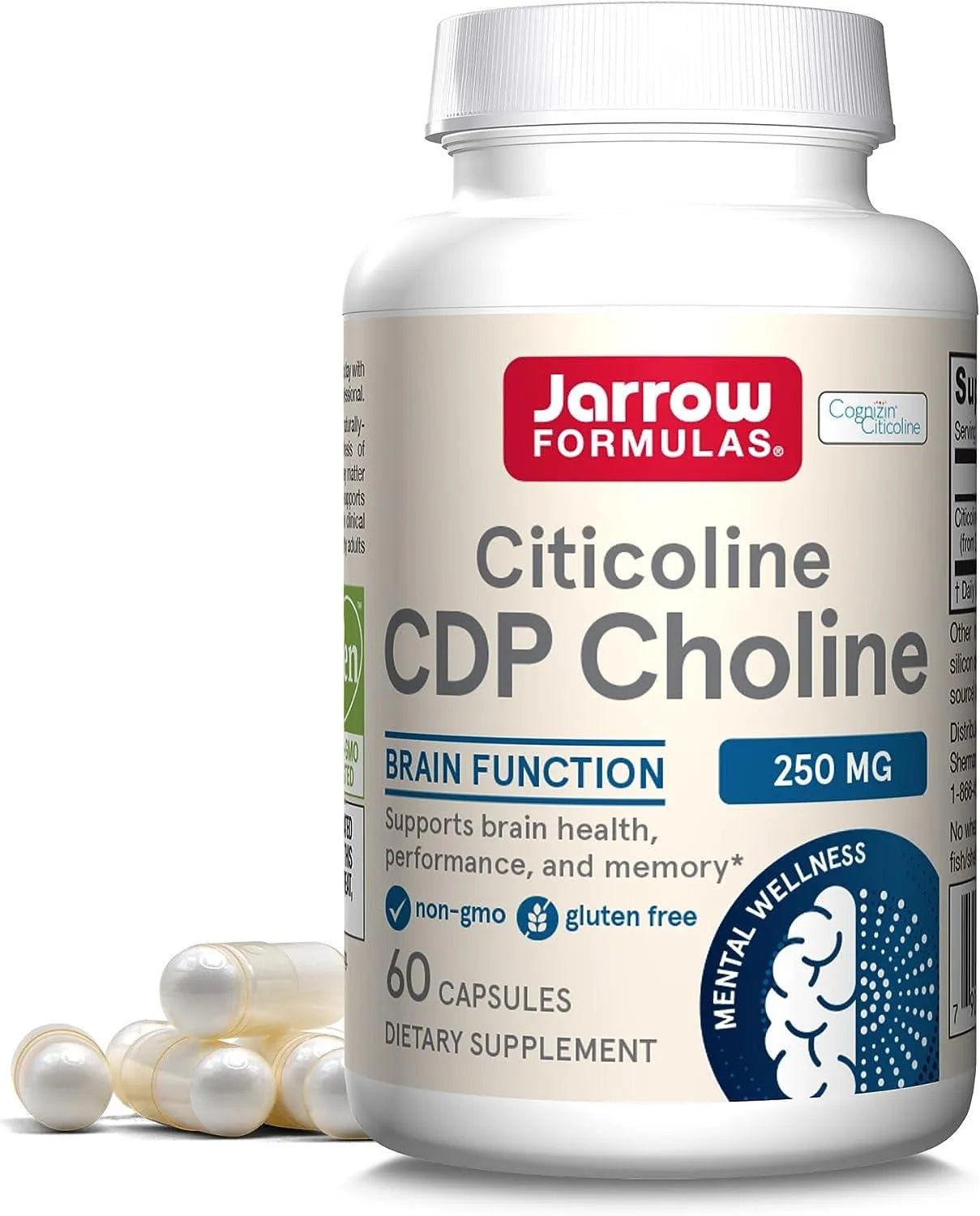 JARROW FORMULAS - Jarrow Formulas Citicoline CDP Choline 250Mg. 60 Capsulas - The Red Vitamin MX - Suplementos Alimenticios - {{ shop.shopifyCountryName }}