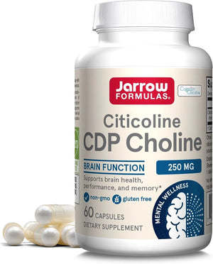 JARROW FORMULAS - Jarrow Formulas Citicoline CDP Choline 250Mg. 60 Capsulas - The Red Vitamin MX - Suplementos Alimenticios - {{ shop.shopifyCountryName }}