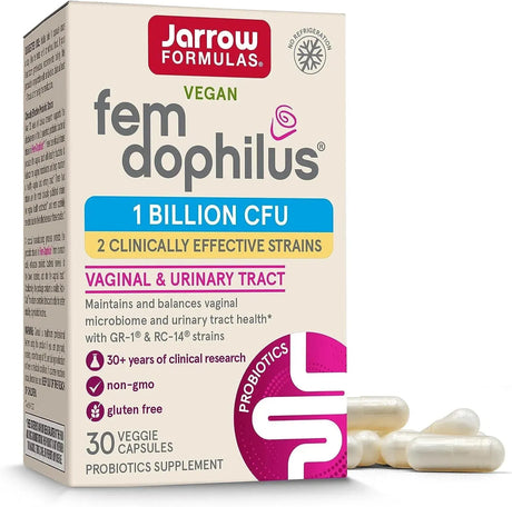 JARROW FORMULAS - Jarrow Formulas Fem-Dophilus Probiotics 1 Billion CFU 30 Capsulas - The Red Vitamin MX - Suplementos Alimenticios - {{ shop.shopifyCountryName }}