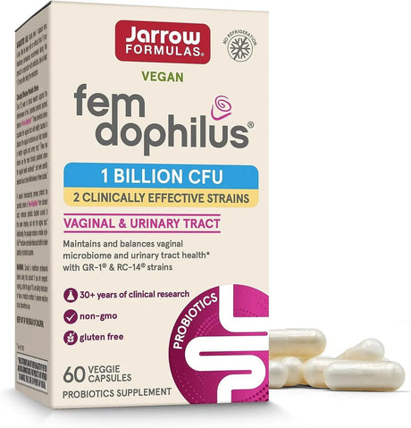 JARROW FORMULAS - Jarrow Formulas Fem-Dophilus Probiotics 1 Billion CFU 60 Capsulas - The Red Vitamin MX - Suplementos Alimenticios - {{ shop.shopifyCountryName }}