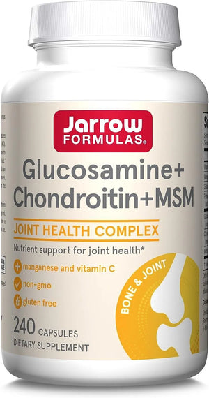 JARROW FORMULAS - Jarrow Formulas Glucosamine+Chondroitin+MSM Supports Joint Health 240 Capsulas - The Red Vitamin MX - Suplementos Alimenticios - {{ shop.shopifyCountryName }}