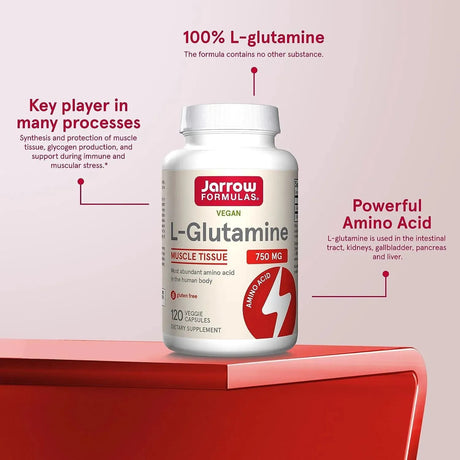JARROW FORMULAS - Jarrow Formulas L-Glutamine 120 Capsulas - The Red Vitamin MX - Suplementos Alimenticios - {{ shop.shopifyCountryName }}