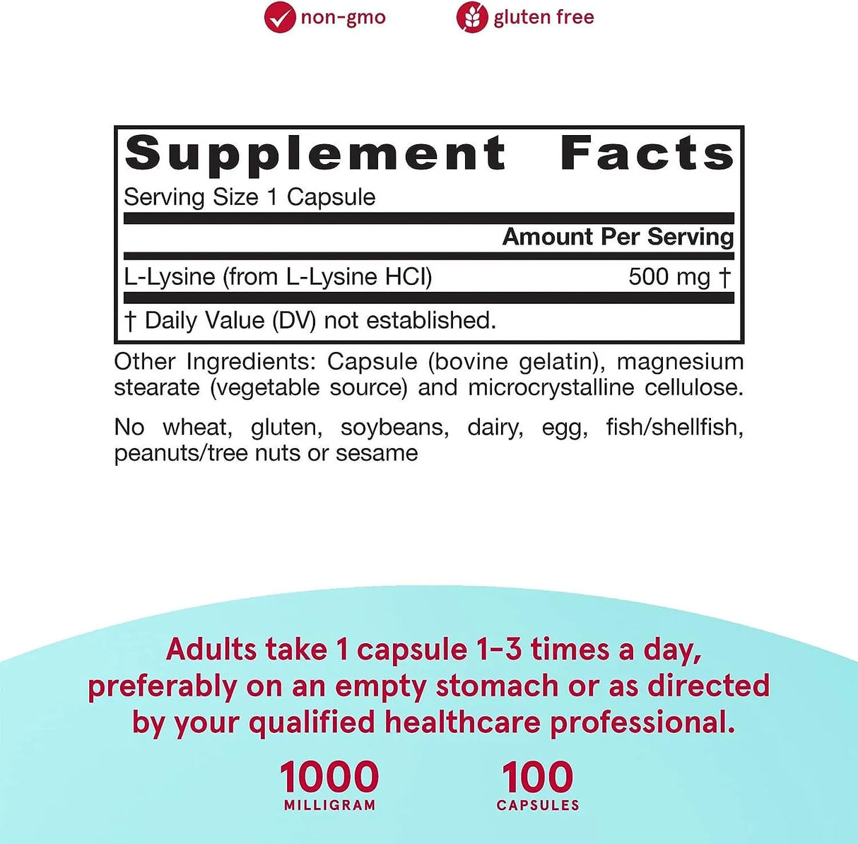 JARROW FORMULAS - Jarrow Formulas L-Lysine 500Mg. 100 Capsulas - The Red Vitamin MX - Suplementos Alimenticios - {{ shop.shopifyCountryName }}