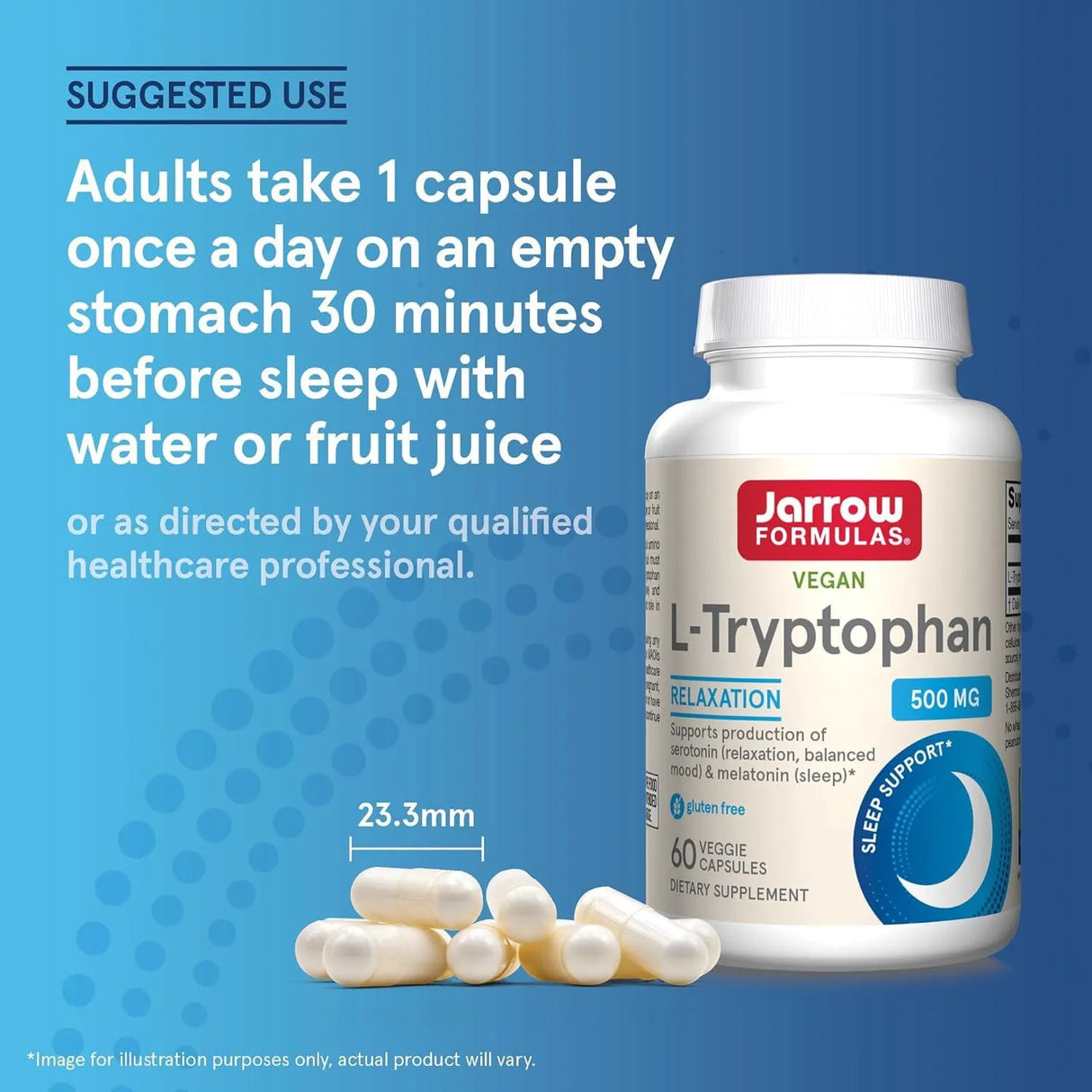 JARROW FORMULAS - Jarrow Formulas L-Tryptophan 500Mg. 60 Capsulas - The Red Vitamin MX - Suplementos Alimenticios - {{ shop.shopifyCountryName }}