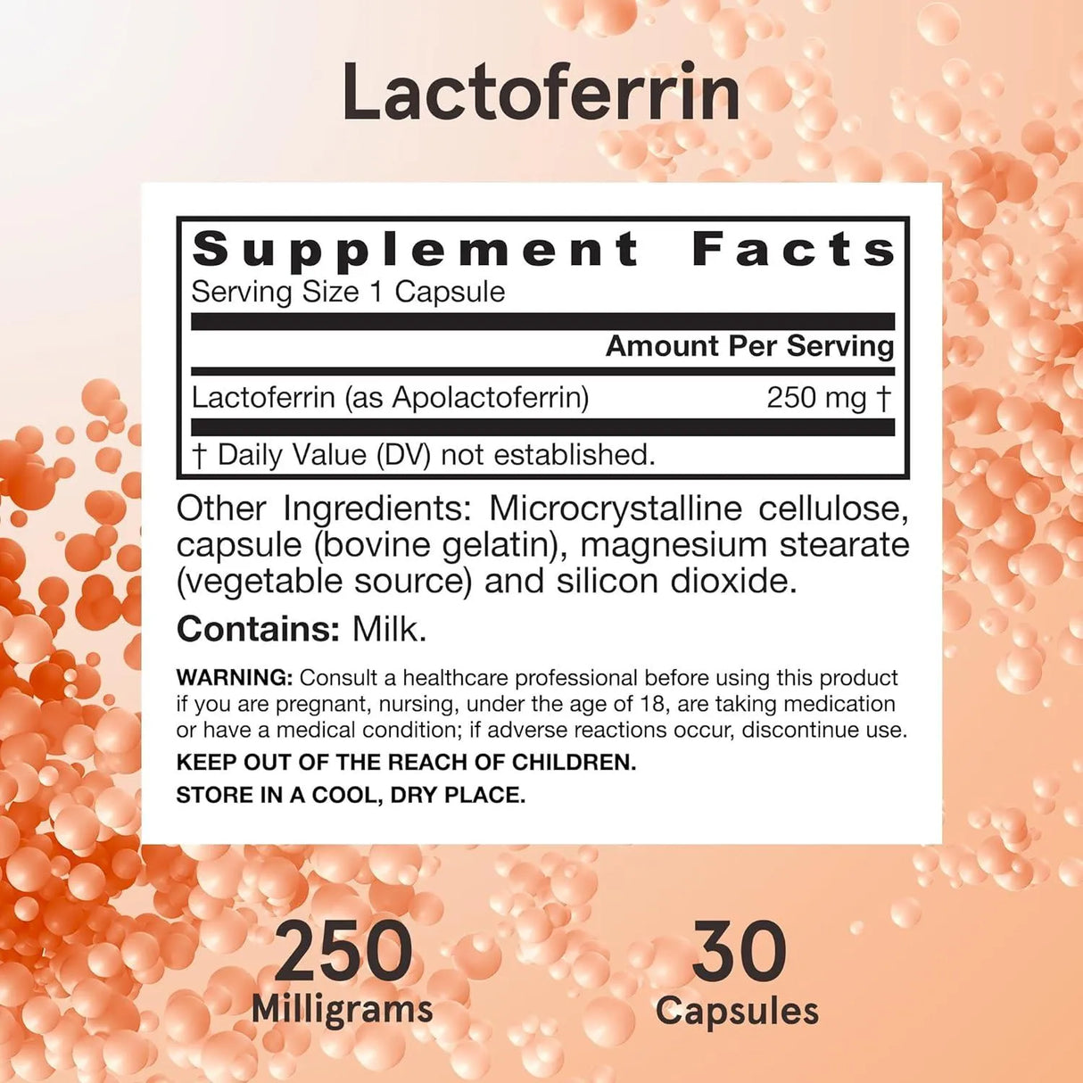 JARROW FORMULAS - Jarrow Formulas Lactoferrin 250Mg. 30 Capsulas - The Red Vitamin MX - Suplementos Alimenticios - {{ shop.shopifyCountryName }}