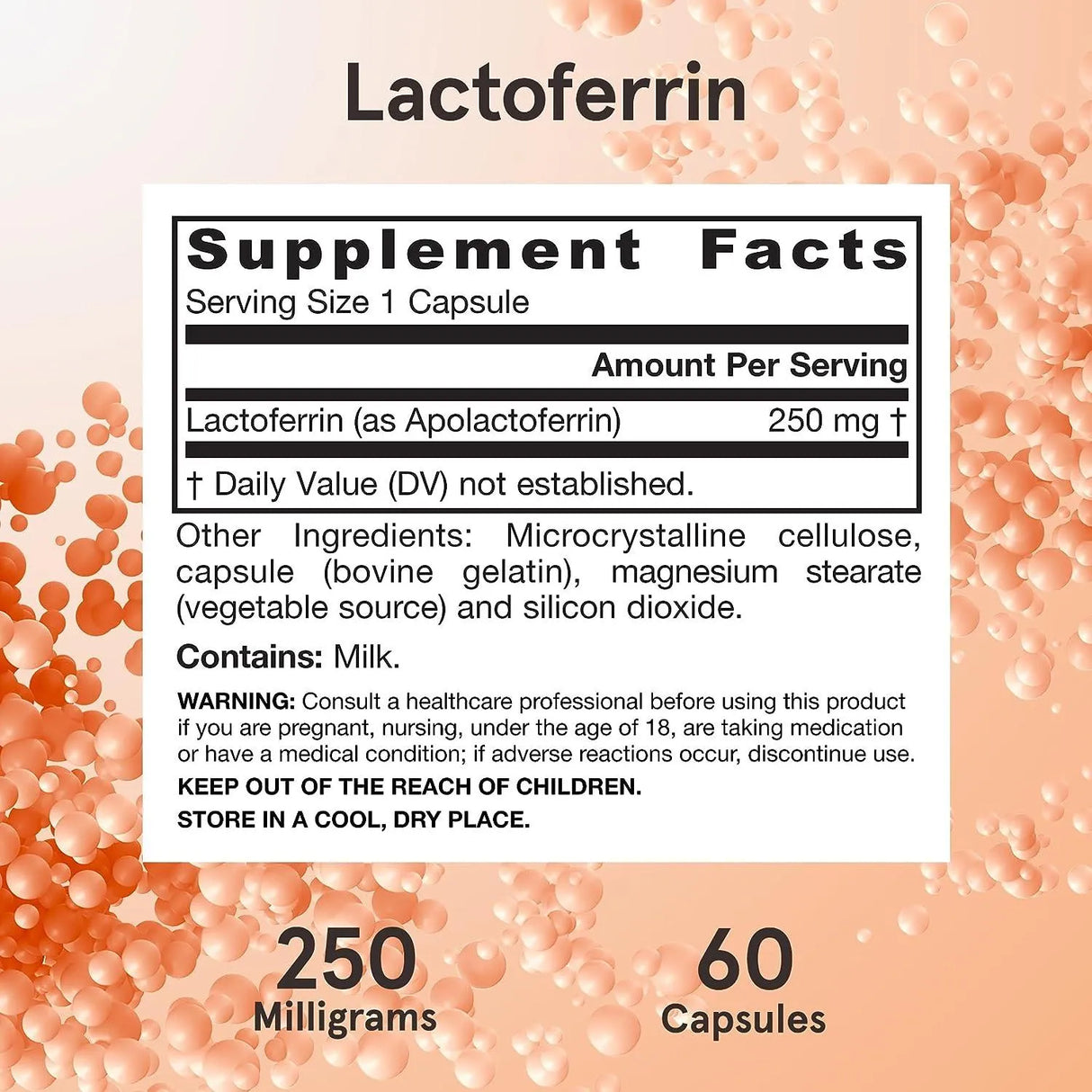 JARROW FORMULAS - Jarrow Formulas Lactoferrin 250Mg. 60 Capsulas - The Red Vitamin MX - Suplementos Alimenticios - {{ shop.shopifyCountryName }}