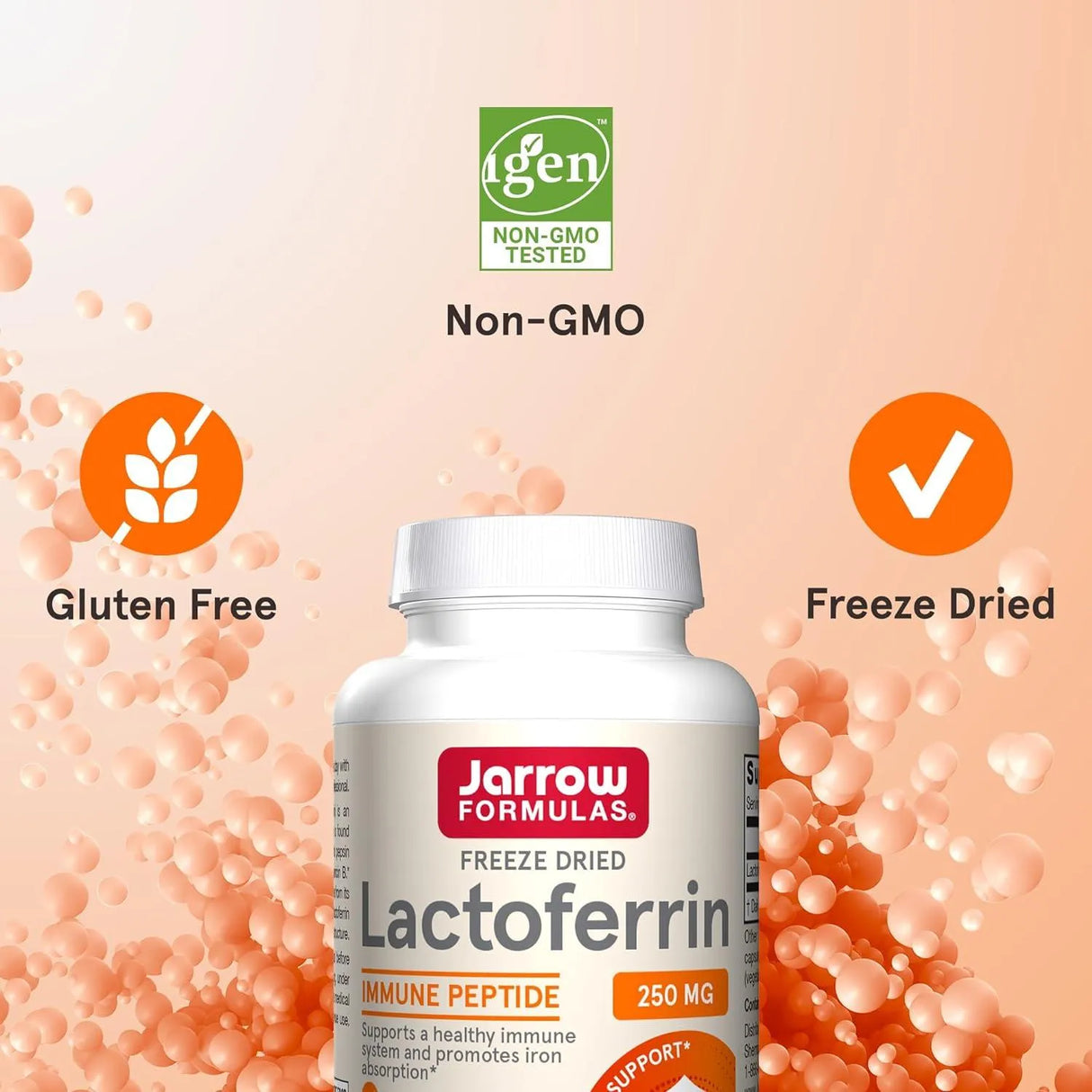 JARROW FORMULAS - Jarrow Formulas Lactoferrin 250Mg. 60 Capsulas - The Red Vitamin MX - Suplementos Alimenticios - {{ shop.shopifyCountryName }}