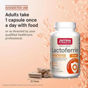 JARROW FORMULAS - Jarrow Formulas Lactoferrin 250Mg. 60 Capsulas - The Red Vitamin MX - Suplementos Alimenticios - {{ shop.shopifyCountryName }}