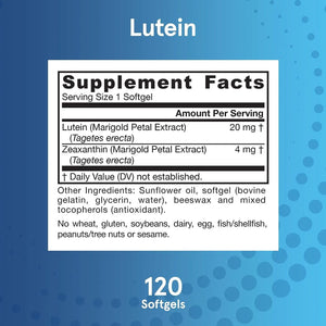 JARROW FORMULAS - Jarrow Formulas Lutein 20Mg. 120 Capsulas - The Red Vitamin MX - Suplementos Alimenticios - {{ shop.shopifyCountryName }}