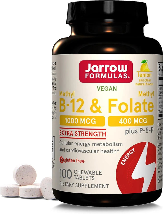 JARROW FORMULAS - Jarrow Formulas Methyl B-12/Methyl Folate 100 Tabletas Masticables - The Red Vitamin MX - Suplementos Alimenticios - {{ shop.shopifyCountryName }}