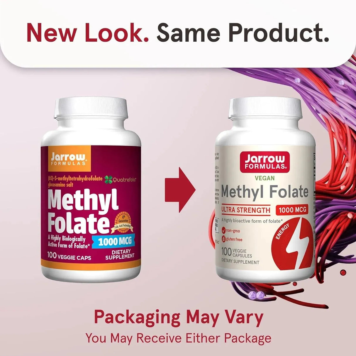 JARROW FORMULAS - Jarrow Formulas Methyl Folate 1000mcg 100 Capsulas - The Red Vitamin MX - Suplementos Alimenticios - {{ shop.shopifyCountryName }}