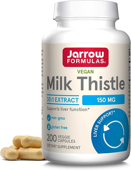 JARROW FORMULAS - Jarrow Formulas Milk Thistle 150Mg. 200 Capsulas - The Red Vitamin MX - Suplementos Alimenticios - {{ shop.shopifyCountryName }}